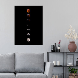 Plakat samoprzylepny Galaktyka - kompozycja z planetami
