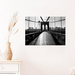 Plakat samoprzylepny Most Brookliński, Manhattan, Nowy Jork, USA