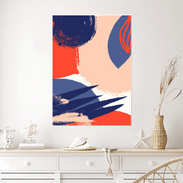Plakat samoprzylepny Abstrakcyjny kolorowy krajobraz