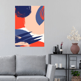 Plakat Abstrakcyjny kolorowy krajobraz