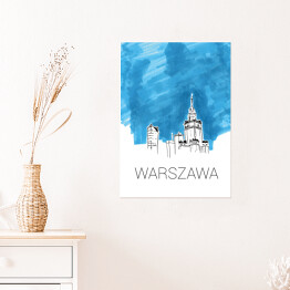 Plakat Pałac Kultury i Nauki - Warszawa