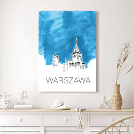 Obraz na płótnie Pałac Kultury i Nauki - Warszawa