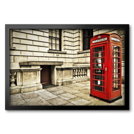 Obraz w ramie Budka telefoniczna w Londynie