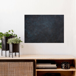 Plakat samoprzylepny Czarno niebieska ściana ze złotym pyłem