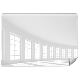Fototapeta Duża sala z wielkimi oknami 3D