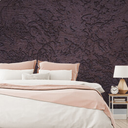 Fototapeta winylowa zmywalna Chropowata ściana w jednym ciemnym kolorze