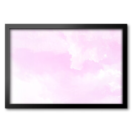 Obraz w ramie Pastelowe niebo - różowa abstrakcja ombre
