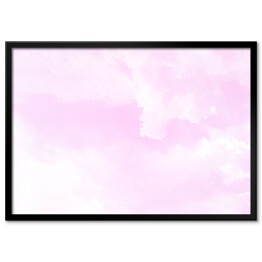 Plakat w ramie Pastelowe niebo - różowa abstrakcja ombre