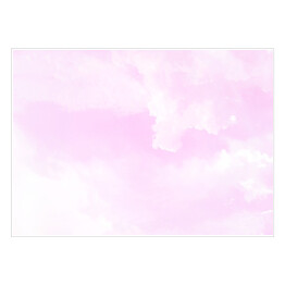 Plakat samoprzylepny Pastelowe niebo - różowa abstrakcja ombre