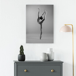 Obraz na płótnie Ballerina w butach pointe taniec w studio