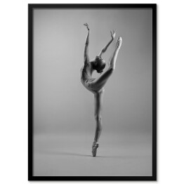 Obraz klasyczny Ballerina w butach pointe taniec w studio