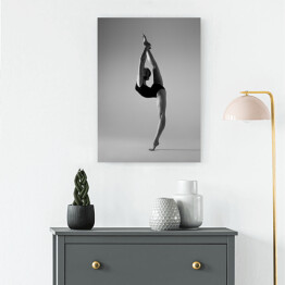 Obraz na płótnie Beautifull elastyczne blondynka dziewczyna pozowanie. Gimnastyka. 