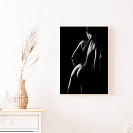 Obraz na płótnie Czarno-biała nagość - kobieta