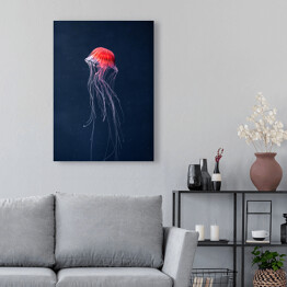 Obraz na płótnie Meduza w intensywnych kolorach