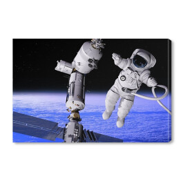 Obraz na płótnie Astronauta na obcej planecie