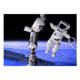 Plakat Astronauta na obcej planecie