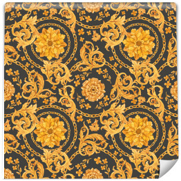 Tapeta samoprzylepna w rolce Złoty barok bogaty luksusowy wzór wektorowy