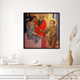 Plakat w ramie Sceny z życia św. Antoniego z Padwy