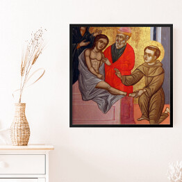 Obraz w ramie Sceny z życia św. Antoniego z Padwy
