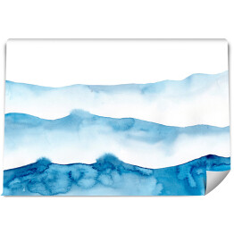Fototapeta samoprzylepna Abstrakcja - morskie błękitne fale na morzu