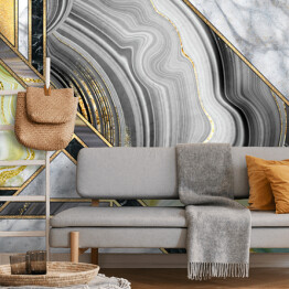 Fototapeta samoprzylepna Marmurowa mozaika w eleganckich kolorach