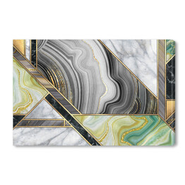 Obraz na płótnie Marmurowa mozaika w eleganckich kolorach