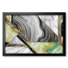 Obraz w ramie Marmurowa mozaika w eleganckich kolorach