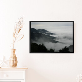 Obraz w ramie Mgła w górach