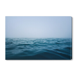 Obraz na płótnie Błękit oceanu w mglisty dzień