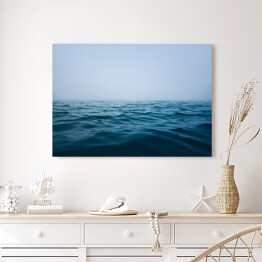 Obraz na płótnie Błękit oceanu w mglisty dzień