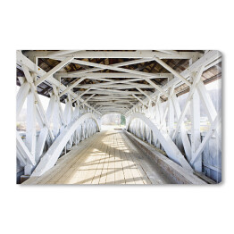 Obraz na płótnie Groveton Covered Bridge, New Hampshire, Stany Zjednoczone