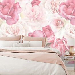 Fototapeta winylowa zmywalna Pastelowe różowe kwiaty