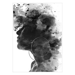 Plakat samoprzylepny Paintography portret młodej kobiety