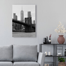 Obraz na płótnie Krajobraz miejski Most w Brooklynie 