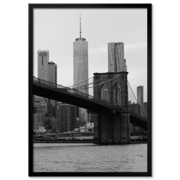 Plakat w ramie Krajobraz miejski Most w Brooklynie 