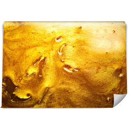 Fototapeta winylowa zmywalna Płyn w złotym kolorze- abstrakcja