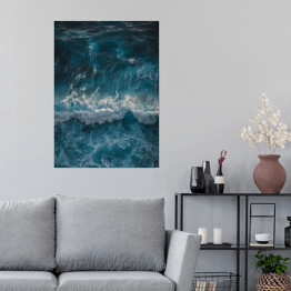 Plakat Głębia oceanu - ciemna niebieska woda
