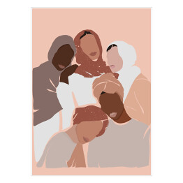 Plakat Kobiety - minimalistyczna ilustracja 