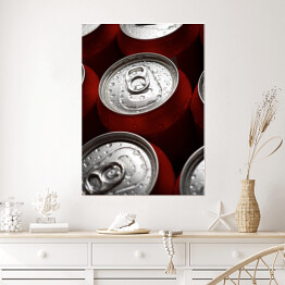 Plakat samoprzylepny Puszka napoju - minimalistyczna ozdoba