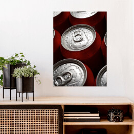 Plakat samoprzylepny Puszka napoju - minimalistyczna ozdoba