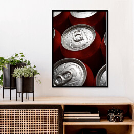 Plakat w ramie Puszka napoju - minimalistyczna ozdoba