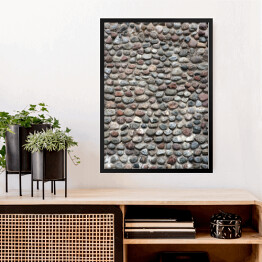 Obraz w ramie Naturalna kamienna ściana