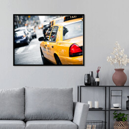 Plakat w ramie Nowojorska żółta taksówka 