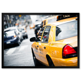 Plakat w ramie Nowojorska żółta taksówka 
