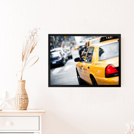 Obraz w ramie Nowojorska żółta taksówka 