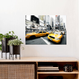Plakat Nowojorskie żółte taksówki