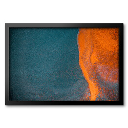 Obraz w ramie Abstrakcyjne akwarelowe połączenie kolorów