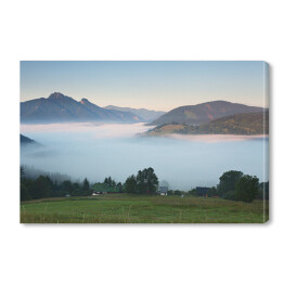 Obraz na płótnie Mgła w górach - Słowacja