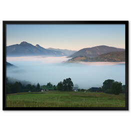 Plakat w ramie Mgła w górach - Słowacja