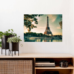 Plakat Wieża Eiffela, Paryż, Francja